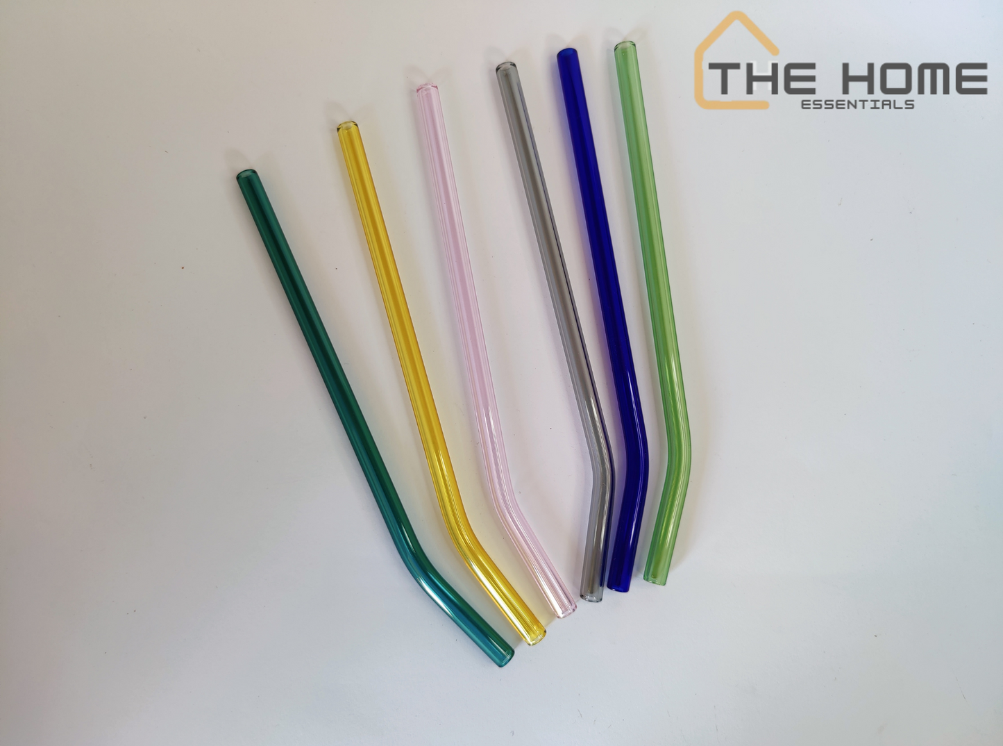 High Quality Colorful Reusable Glass Straws set with Cleaning Brush