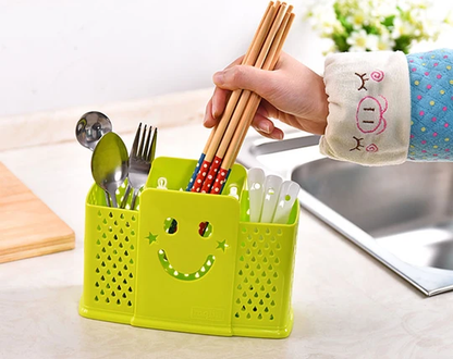 Plastic Cutlery Holder Plus Drainer