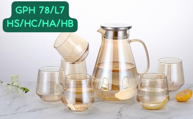 High Quality Serving Glass Jug and Glasses Set- Multi-Purpose