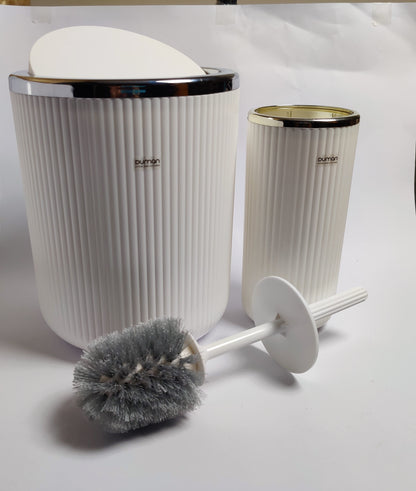 Bathroom Dustbin and Toilet Brush Bathroom Combo