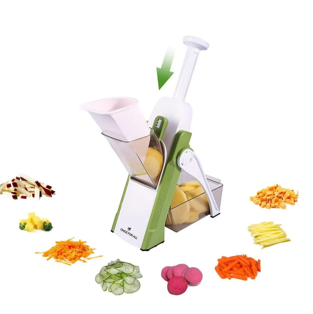 Slicer Stainless Steel Adjustable Multipurpose with Spring Slicer Safety Holder