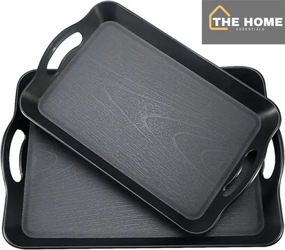 High Quality Non Skid Multi-Purpose Plastic Tray with handles