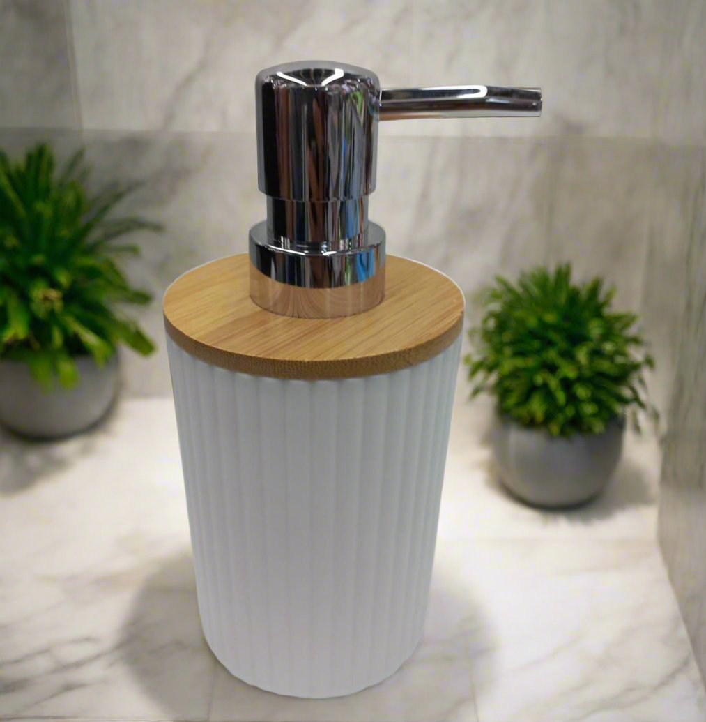 Bathroom Striped Soap Dispenser with Pump