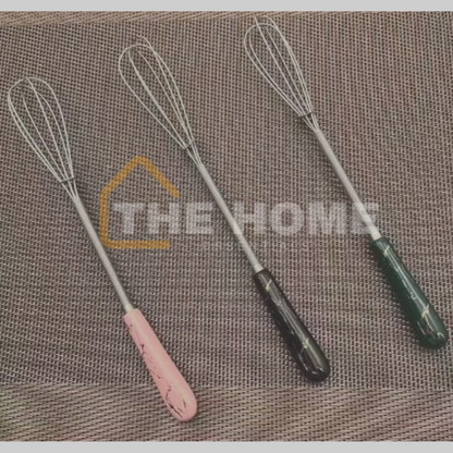 Spring Handle Stainless Steel Egg Mixer